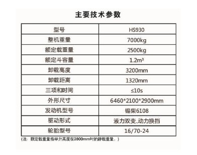 HS930輪式裝載機